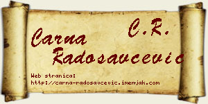 Čarna Radosavčević vizit kartica